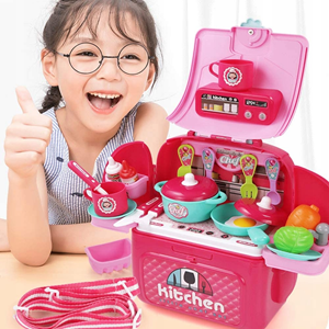 ست اسباب بازی آشپزخانه کوله پشتی kitchen Set 2 in 1_اسباب بازی